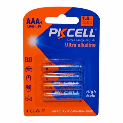 4 STK PKCELL AA batterier alkaline