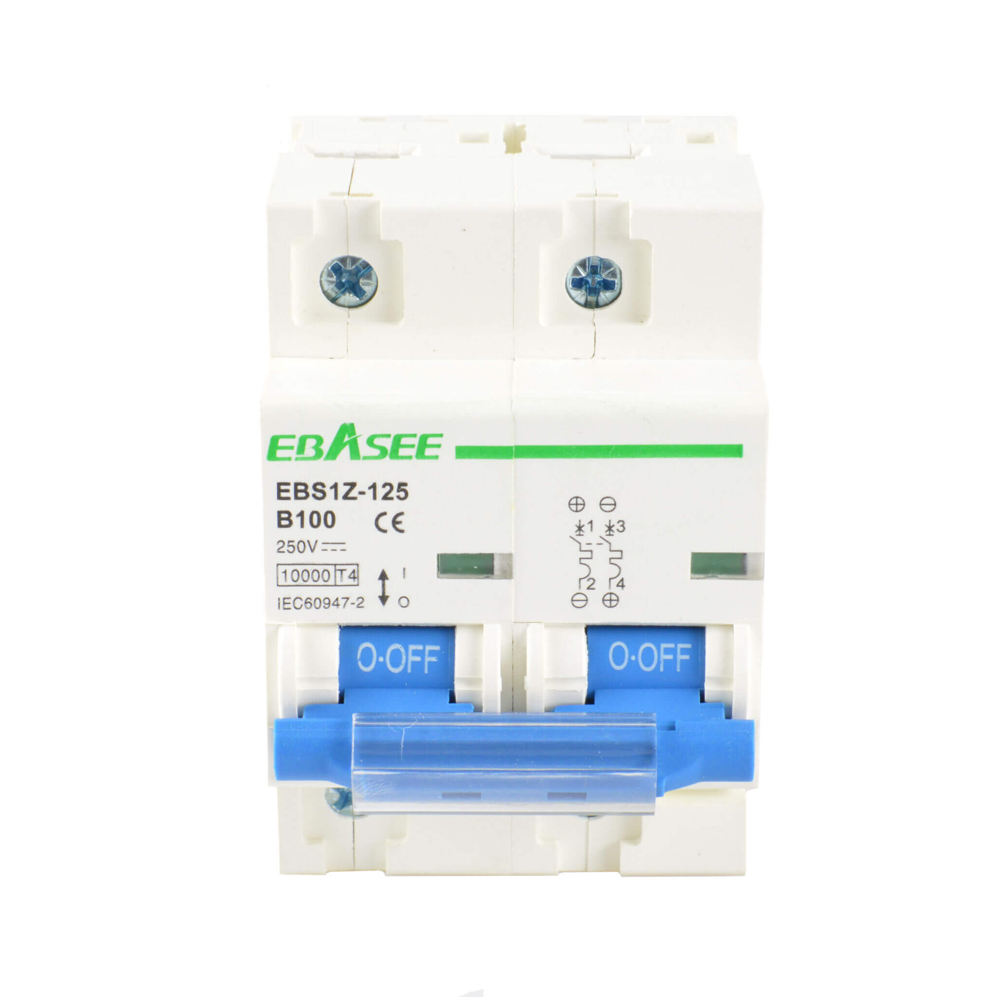 Automatsikring DC 2P 100A Type B